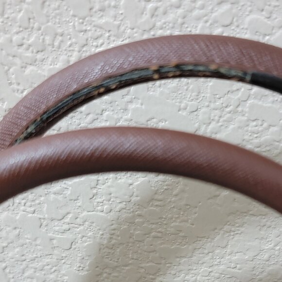 Calvin Klein Logo Jacquard Tote Bag • Brown • Gold Hardware - Picture 4 of 16